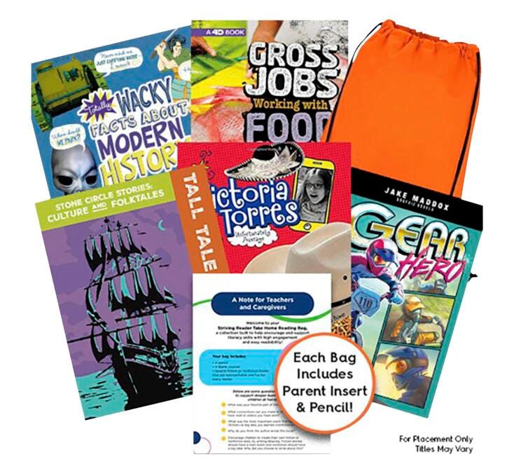 Achieve It! Take Home Bag Striving Readers, Grades 6, Set of 12, Item Number 2097398